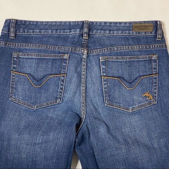 Harley Davidson | Flare Jeans 12 Long  33.5 inseam - Picture 7 of 9